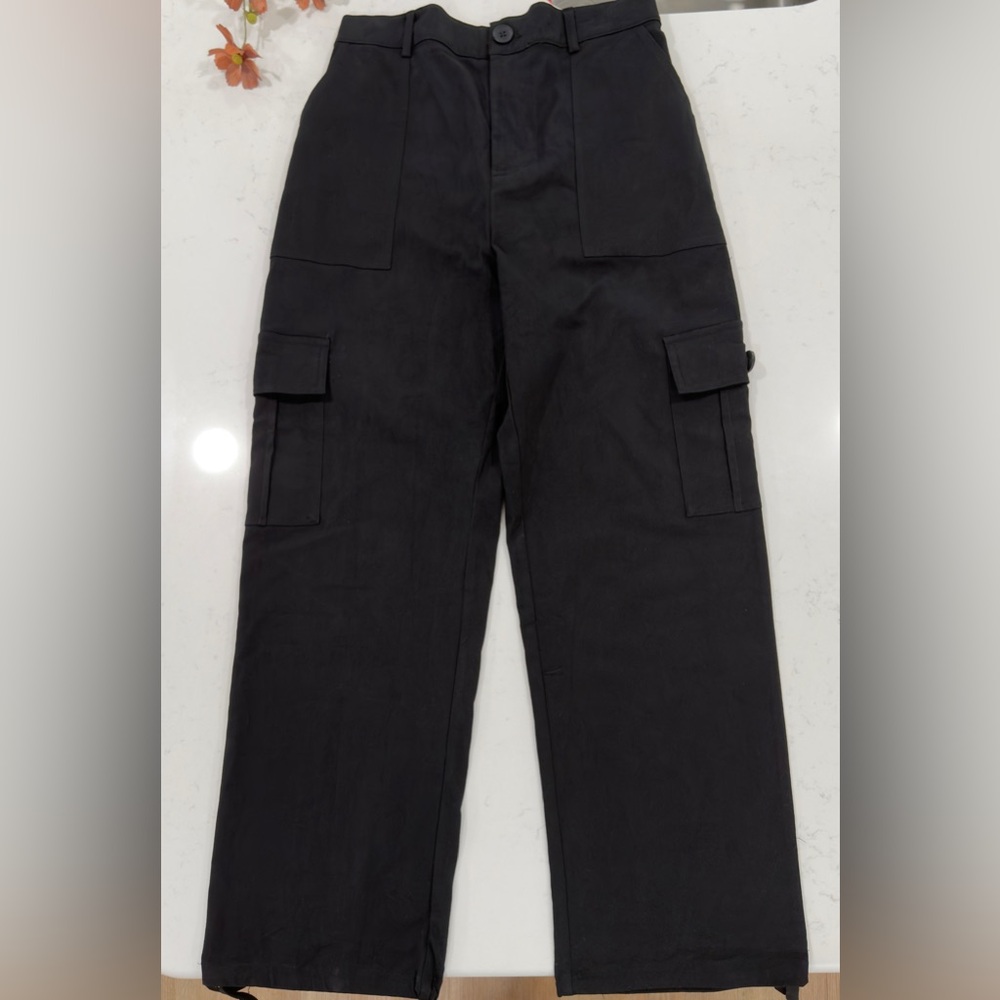 Women's Black Cargo Joggers